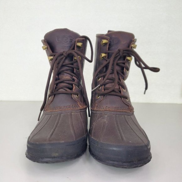 Ugg Mens Yucca 1015382 Brown Waterproof Winter Leather Duck Boots Size 10 main image 7